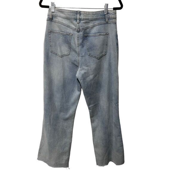NWT New Sincerely Jules High Rose wide Leg Light Wash Loose Distressed Size 28 - Picture 6 of 11
